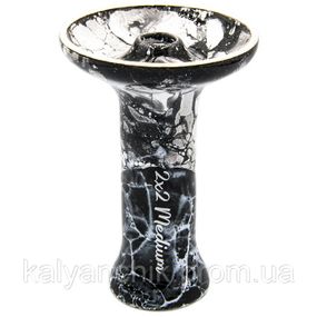 >Чаша для кальяна 2x2Hookah Medium черно-белая