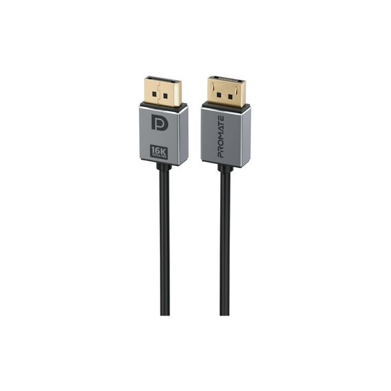 Кабель мультимедийный DisplayPort to DisplayPort v.2.0 dplink-16k.black Promate (dplink-16k.black)