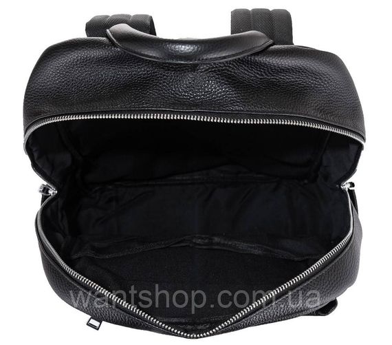 Чорний шкіряний чоловічий рюкзак Tiding Bag 9387 | Зображення 7