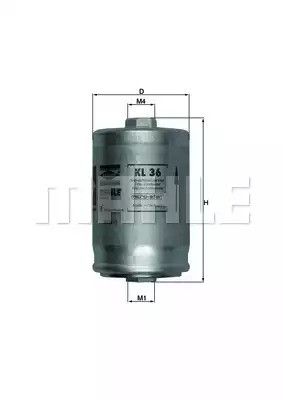 Фільтр паливний MAHLE/KNECHT Audi, MAHLE/KNECHT (KL36) | Зображення 2