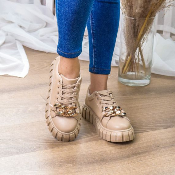 Кроссовки женские Fashion Bella 3250 39 размер 25 см Бежевый | Зображення 1