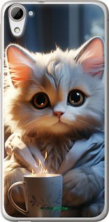 Чохол на HTC Desire 826 dual sim Білий кіт "5646u-312-2448"