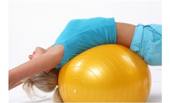 Фитбол 65 см, надувной мяч для фитнеса GYMBALL | Зображення 3