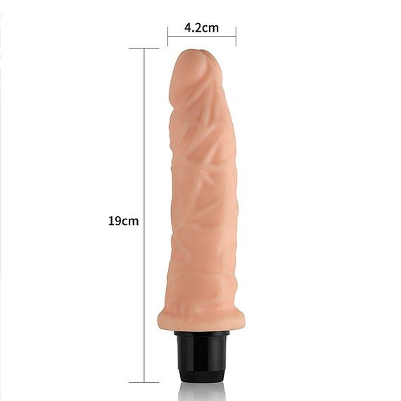 Реалістичний вібратор - Xtreme Feel Vibrator Flesh 7.5" Sex Aura | Зображення 4