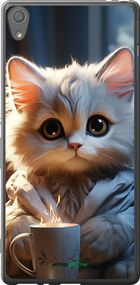 Чохол на Sony Xperia XA F3112 Білий кіт "5646t-399-2448"