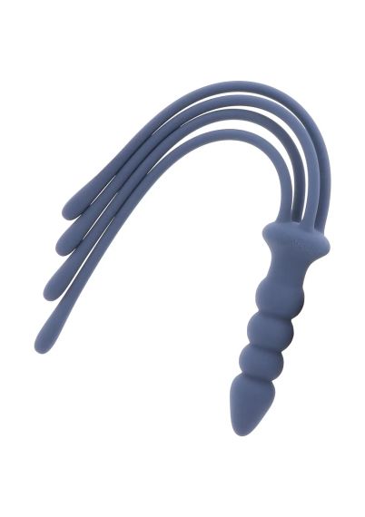 Кнут с держателем в виде анальной пробки Taboom Silicone Supreme, синий sexstyle | Зображення 4