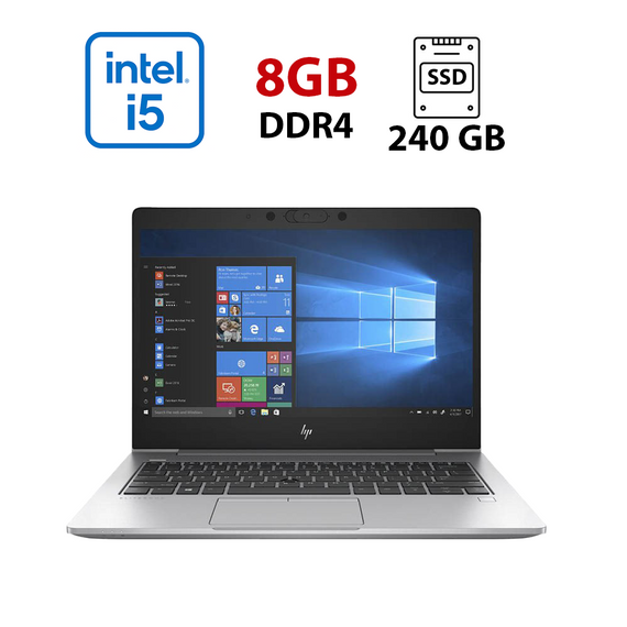 Ультрабук HP ProBook 640 G5 / 14" (1920x1080) IPS / Intel Core i5-8250U (4 (8) ядра по 1.6 - 3.4 GHz) / 8 GB DDR4 / 240 GB SSD / Intel UHD Graphics 620 / WebCam б/у
