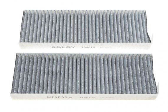 Фільтр салону Citroen Berlingo Peugeot Partner 08- к-кт 2шт.  вугільний  104016