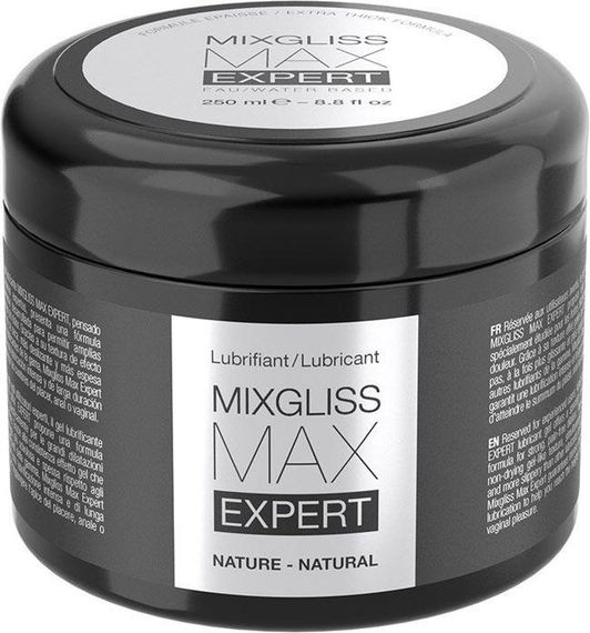 Густая смазка для фистинга и анального секса MixGliss MAX Expert Nature (250 мл) на водной основе Sex Aura