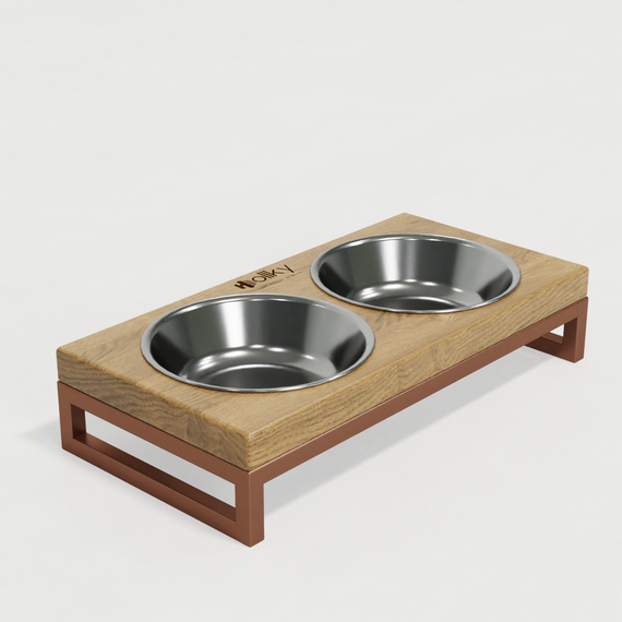 Миски на подставке для маленьких собак и котов Hollky Base XS (2 × 0,25 л) BXS-28145-GLNT | Зображення 4