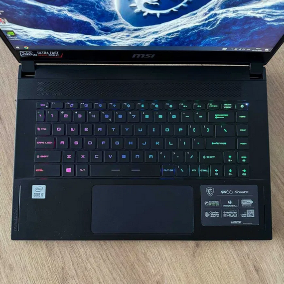 Ноутбук MSI Stealth 10UE 15,6" FHD IPS 240Hz i7 10750H 16Gb SSD 1Tb RTX 3060 Б/В | Зображення 3