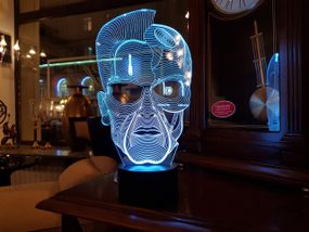 3D светильник ночник с пультом "Терминатор" 3DTOYSLAMP