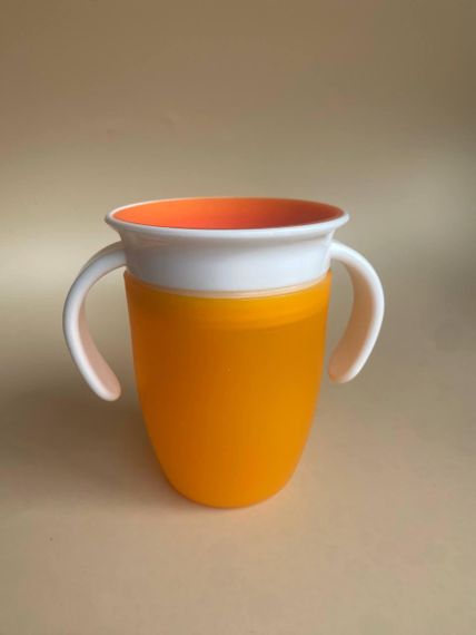 Чашка непроливайка дитяча 360 220мл Помаранчевий