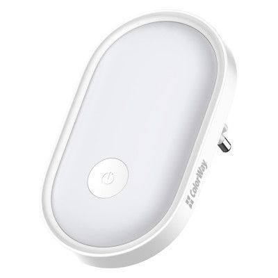 Ночник ColorWay Nightlight 0.5W (8x0.2W LED) (CW-NL08-W) | Зображення 1