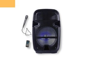 Портативна колонка XPRO ND-6008 валіза 10Вт, USB, SD, FM радіо, Bluetooth, 1 мікрофон, ДК (MER-15671)