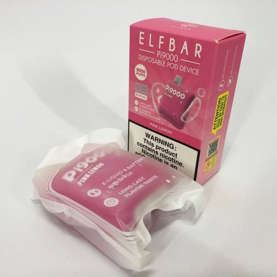 Elf Bar Pi9000 смак Малина Лимон (Pink Lemon) (ws51411-2) | Зображення 2