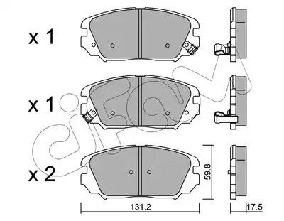 Колодки передні гальмівні Civic/Sonata/Tucson (04-13), CIFAM (8228850) | Зображення 4