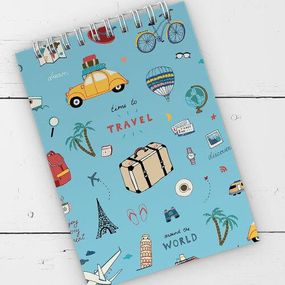 Блокнот на пружине А6 Travel (BL6_19D013)