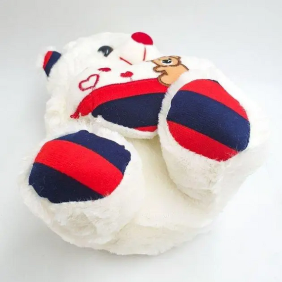 Світиться ведмідь з серцем, Іграшка м'який ведмедик зі світловим і звуковим ефектом   знижка | Зображення 4