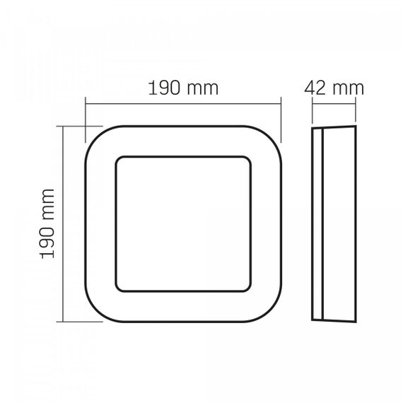 Вуличний світильник світлодіодний VIDEX ART 15W 5000K 220V IP65 VL-BHFS-155B захищений квадратний чорний | Зображення 6