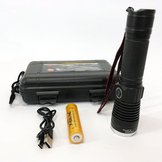 Ручний ліхтар cob Police, Ліхтарик на всі випадки, Ударостійкий водонепроникний ліхтар IP-98 | Зображення 7