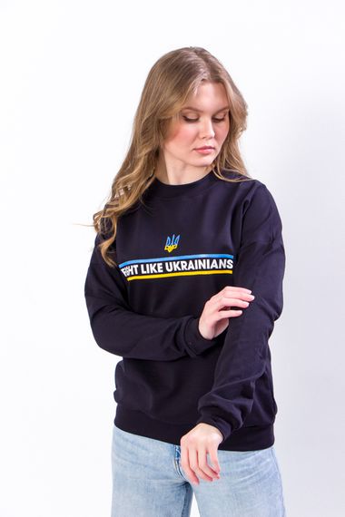 Світшот жіночий "Family look" Носи своє 44 Синій (p-8462-101260) | Зображення 2