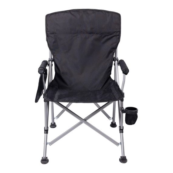 Крісло для риболовлі розкладне туристичне 60х57х92 см складне крісло для кемпінгу на природу Чорне | Зображення 1