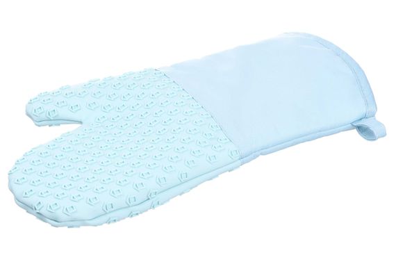 Рукавичка-прихватка Ardesto Tasty Baking, 35х19см, силікон, бавовна, блакитний (AR2327T) | Зображення 8