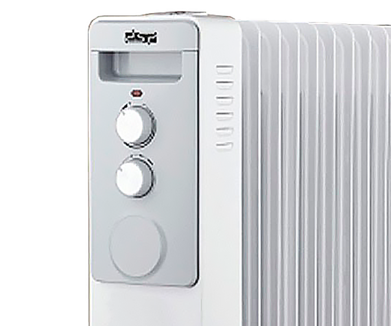 Обігрівач масляний на 11 секцій радіаторний DSP KD-3022 2500BT білий (24404-KD-3022_3248) | Зображення 2