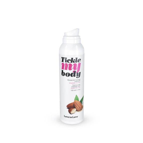 Масажна піна Love To Love Tickle my body Sweet almonds (150 мл), зволожувальна Sex Aura | Зображення 1