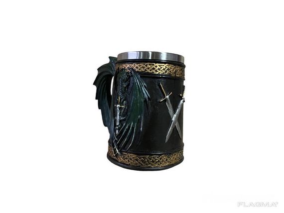 Кружка Чашка 3D Феникс Зеленый 550ml | Зображення 1
