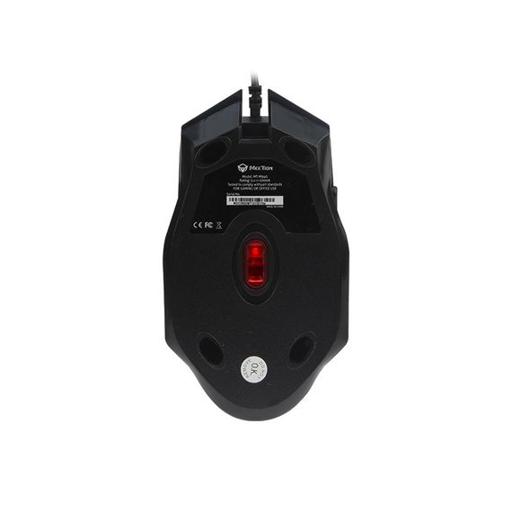 Игровая компьютерная мышь проводная MEETION MT-M940 RGB подсветка black | Зображення 1