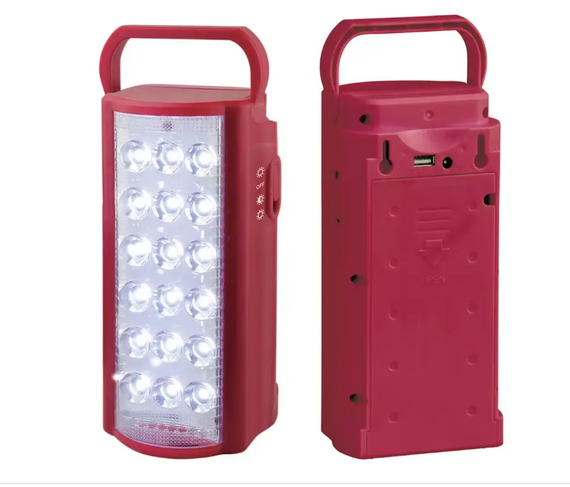 Аварійний акумуляторний ліхтар лампа Almina DL-2424 з функцією Power bank переносний світильник 24 LED Червоні   знижка | Зображення 5