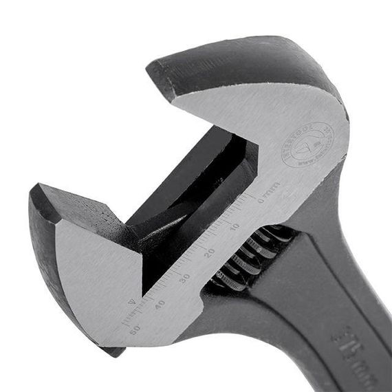 Ключ розвідний 380 мм, Cr-V, чорний, фосфатований. INTERTOOL XT-00651 | Зображення 3