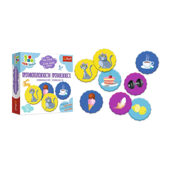 Настільна гра Протилежності. АБВГДейка. (Противоположности. АБГДЕйка) | Зображення 1
