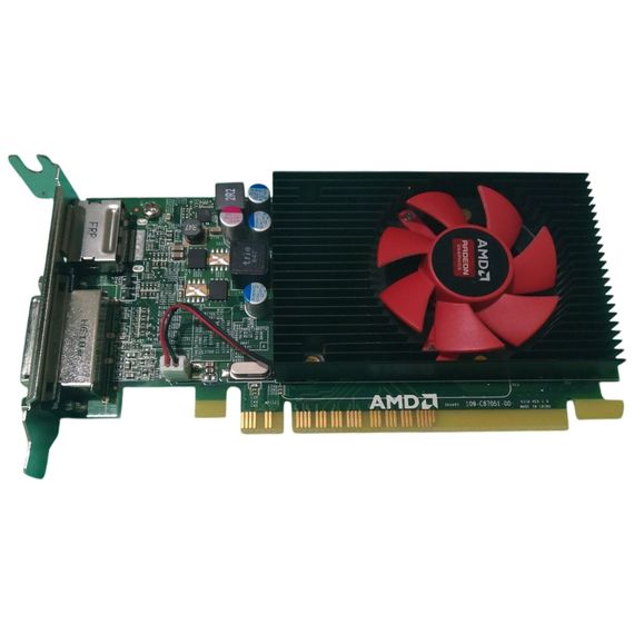 Дискретная видеокарта AMD Radeon R5 340X, 2 GB GDDR3, 64-bit / 1x DVI, 1x DisplayPort / Для корпусов форм-фактора SFF б/у