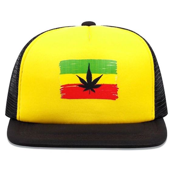 Кепка снепбек із сіточкою (Snapback)  Конопля  Чорний з жовтим 56-61р (9058) | Зображення 3