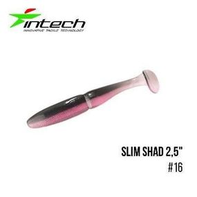 Силиконовая приманка, Съедобный силикон Intech Интеч Slim Shad 2,5"12 шт #16