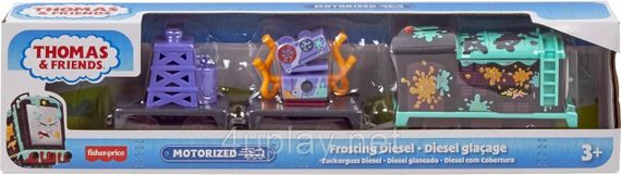 Паровозик Томас і друзі Моторизований поїзд Дизель Оригінал Thomas & Friends Motorized Frosting Diesel Engine | Зображення 1