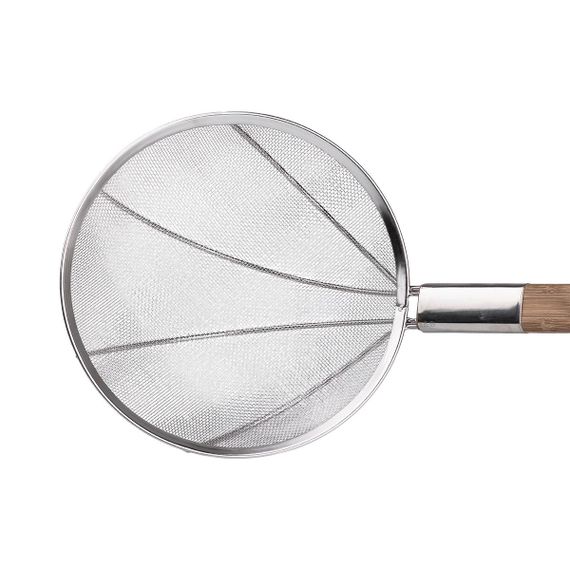 Шумовка "паук" с деревянной ручкой Ø 28 см для фритюра и вока HP-19-19-28CM | Зображення 4