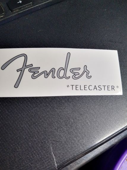 Деколь наклейка для электрогитары Fender Telecaster silver | Зображення 1