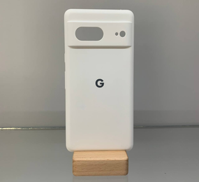 Google Pixel 7 | Протиударний чохол з логотипом | Soft Touch | білий