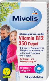 Mivolis Vitamin B12 350 Міволіс Вітамін B12 350 Depot, 30 міні-таблеток