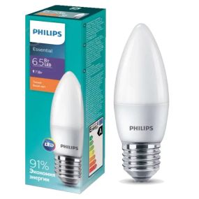 Лампа світлодіодна LED PHILIPS ESS LEDCandle 6,5W E27 2700K