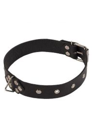 Нашийник Leather Restraints Collar, Black шкіра Sex Aura