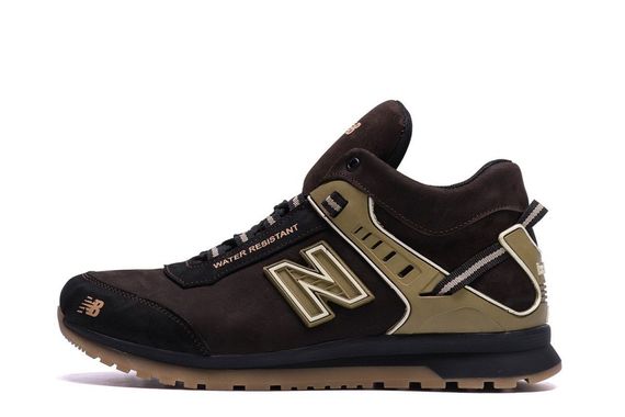 шкіряні зимові кросівки New Balance коричневі | Зображення 3