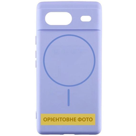 Чохол Silicone Cover Lakshmi Full Camera (AA) with MagFit для Google Pixel 7a Бузковий / Dasheen