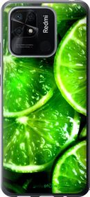 Чохол на Xiaomi Redmi 10C Зелені часточки лимона "852u-2591-2448"