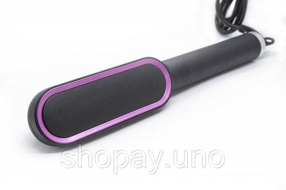 Розчіска – випрямляч Hair Straightener 909B для випрямлення волосся • Праска щітка з турмаліновим покриттям | Зображення 1