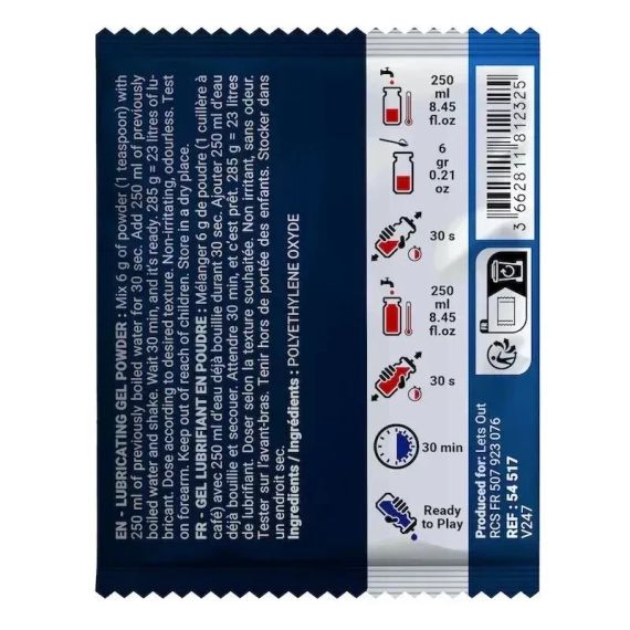 САШЕТ лубрикант порошковий Fuck & Fist FF Powder для приготування густого гелю, 6 г Sex Aura | Зображення 1